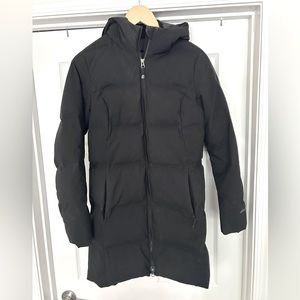 Eddie Bauer brand long black winter puffer jacket